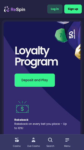ReSpin Casino Mobile VIP Program