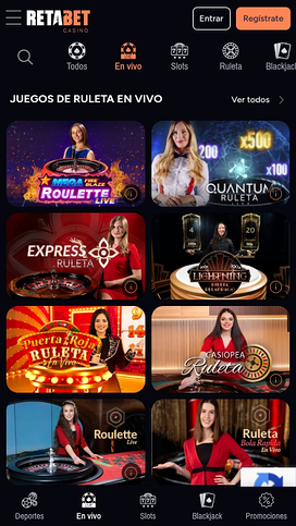 RetaBet Mobile Live Dealer