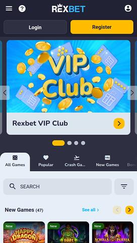 Juegos móviles del casino Rexbet