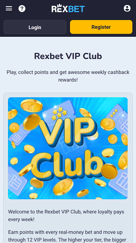 Rexbet Casino Móvil VIP