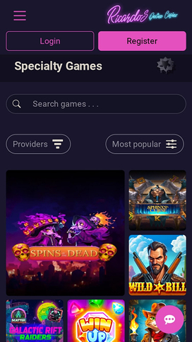 Ricardos Casino Mobile Specialty Games
