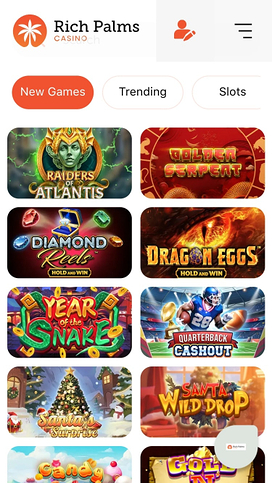 Rich Palms Casino Mobile Games