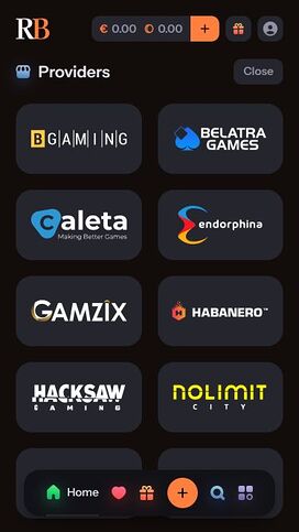 Desarrolladores de juegos móviles de RichBet Casino