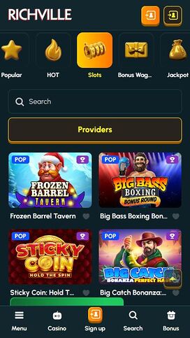 Juegos móviles del casino Richville