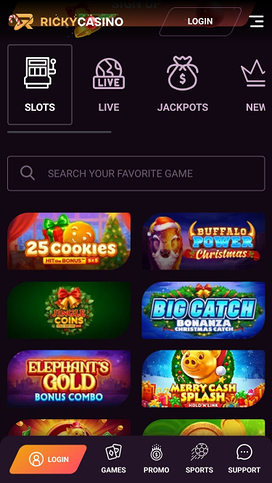 Ricky Casino Mobile Games