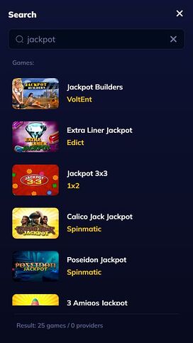 Jackpot móvil del casino Rioace