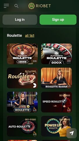 Casino móvil RioBet con crupier en vivo