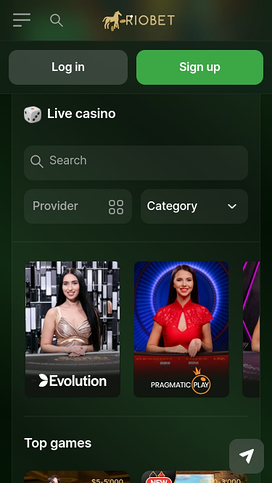 RioBet Casino Mobile Live Dealer
