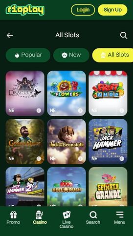 Rioplay Casino Mobile Games