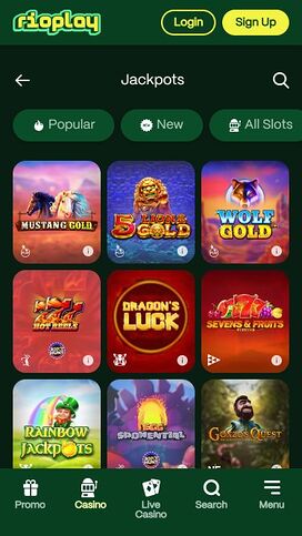 Rioplay Casino Mobile Jackpot