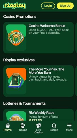 Rioplay Casino Mobile Promotions