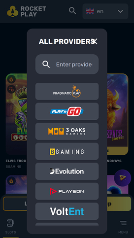 RocketPlay Casino Mobile Game Developers
