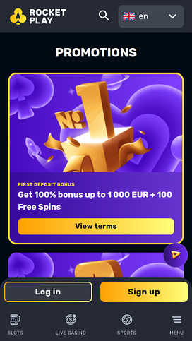RocketPlay Casino Mobile Promotions