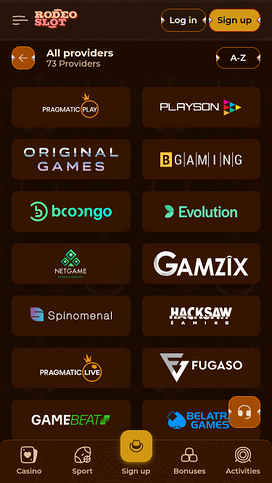 RodeoSlot Casino Game Developers