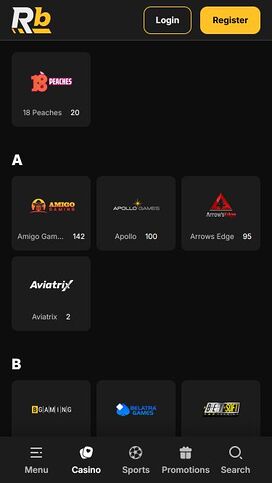 Desarrolladores de juegos móviles de Roibets Casino