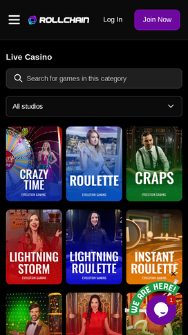 RollChain Casino Live Dealer