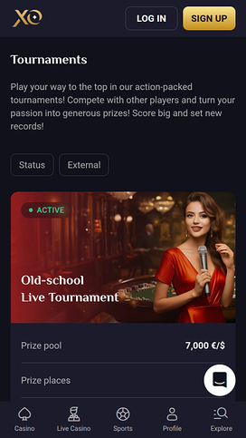 Torneos móviles del casino Rollxo