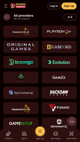 Roman Casino Mobile Game Developers