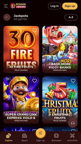 Roman Casino Mobile Jackpot