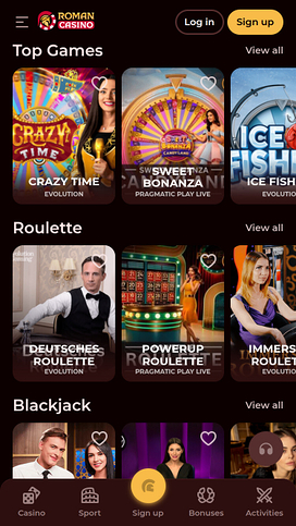 Roman Casino Mobile Live Dealer