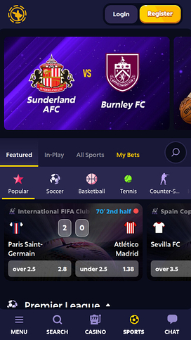 Roobet Casino Mobile Sportsbook