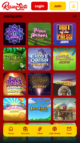 Rose Slots Casino Mobile Jackpot