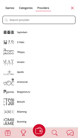 Rouge Casino Mobile Game Developers