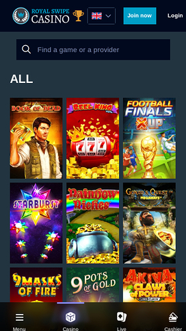 Royal Swipe Casino Mobile Games