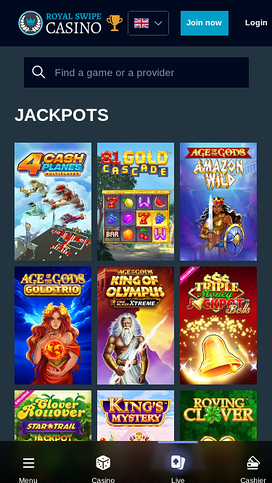 Royal Swipe Casino Mobile Jackpot