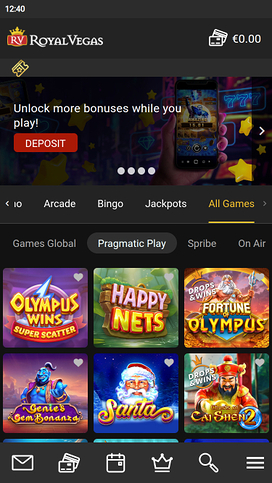 Royal Vegas Casino Mobile Game Developers