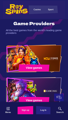 Royspins Online Casino Mobile Game Developers