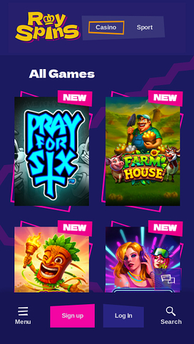 Royspins Online Casino Mobile Games