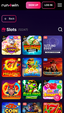 Run4Win Casino Mobile Games