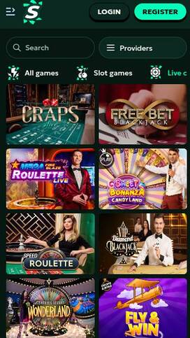 SagaSpins Casino Live Dealer