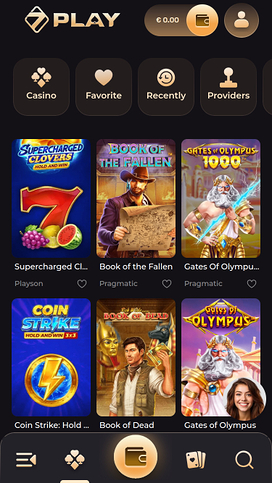Sevenplay Casino Mobile Games