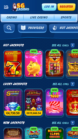SG Casino Mobile Jackpot