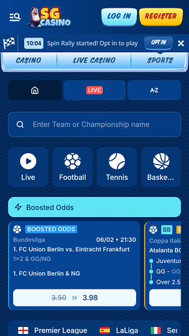 SG Casino Mobile Sports Betting