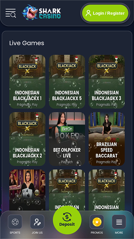 Shark Casino Live Dealer