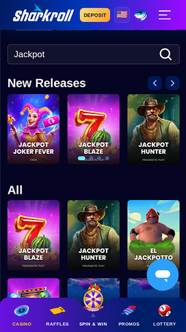 Sharkroll Casino Mobile Jackpot