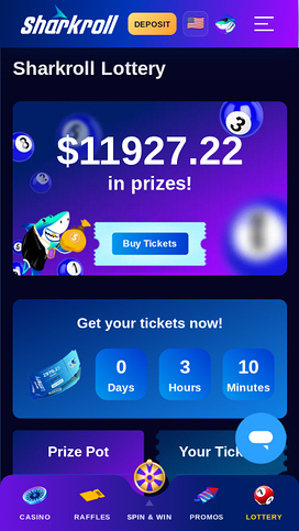 Sharkroll Casino Mobile Lottery
