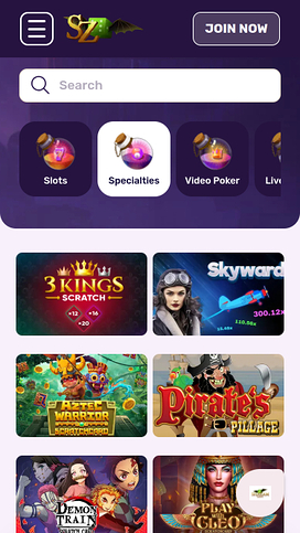 Shazam Casino Mobile Specialty Games