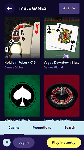 Shokki Casino Mobile Table Games