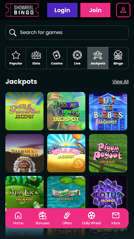 Showreel Bingo Casino Mobile Jackpot