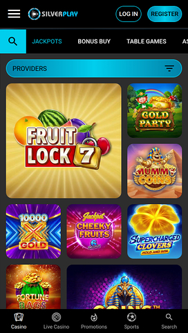 Jackpot móvil del casino SilverPlay