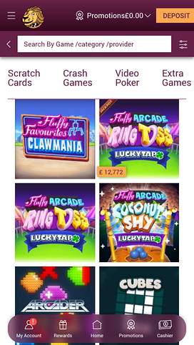 Simba Games Casino Mobila Arkadspel