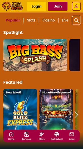 Simba Slots Casino Mobile Games