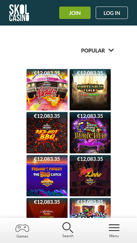 SkolCasino Mobile Jackpot