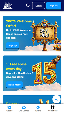 Sky Hills Casino Mobile Promotions