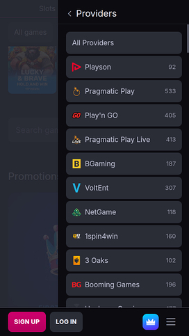 Skycrown Casino Mobile Game Developers