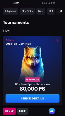 Skycrown Casino Mobile Tournaments